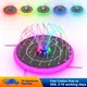 Color LED Solar Water Fountain Pool Pond Waterfall Fountain Garden Decoration Outdoor Bird Bath