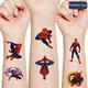 Disney Spiderman Tattoo Sticker Children's Birthday Party Decora Disney Marvel Sticker Action Figure