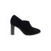 Clarks Heels: Black Solid Shoes - Women's Size 8 1/2 - Almond Toe