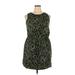 Athleta Casual Dress - Mini High Neck Sleeveless: Green Dresses - Women's Size X-Large