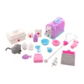 26 pcs Cute Pet Accessories Cartoon Model Cat Dog Dollhouse Miniature Medical items for Barbie Doll