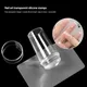 Silicone Transparent Nail Art Stamping Kit French For Manicure Plate Stamp Polish Stencil Template