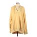 Aerie Pullover Hoodie: Yellow Tops - Women's Size Large