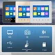 2.8 HD Screen Mini Touch Key In Wall Amplifier Audio Panel System Tablet FM TF AUX Home Bluetooth