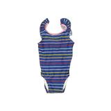 Hanna Andersson One Piece Swimsuit: Blue Stripes Sporting & Activewear - Kids Girl's Size 80