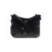 Stone Mountain Leather Crossbody Bag: Pebbled Black Print Bags