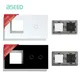 BSEED Socket Frame Plus 1/2/3Gang Touch Sensor Switch Glass Front Panels Without Switch Function