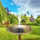 Solar Floating Water Fountain Bird Bath Fountain Pump Pond Decoration Solar Powered Fountain Water