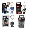 newest FUNKO POP Pocket keychains Batman keychain PVC Action Figure Collectible Model toys POP
