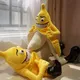 Banana stuffed animals cute plush toys with soft waist cushions plush stuffed toy pillows with