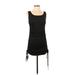 BTFBM Casual Dress - Mini Scoop Neck Sleeveless: Black Solid Dresses - Women's Size Small