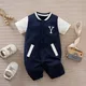 Newborn Clothes Cool Casual Baseball Jersey Cotton Comfortable And Soft Boys And Girls Summer 0-18