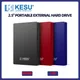 KESU HDD 2.5 Inch Portable External Hard Drive 500GB 1TB USB3.0 Storage Compatible for PC Mac