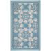 White 45 x 27 x 0.25 in Area Rug - Nourison Rectangle WAV01 Floral Machine Made 2'3" x 3'9" Area Rug in Cream | 45 H x 27 W x 0.25 D in | Wayfair