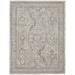 Blue/Gray 121 x 94 x 0.25 in Area Rug - Nourison Rectangle Lynx Oriental Machine Made /Plastric/Acrylic Area Rug in Gray | Wayfair 099446082183