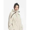 Deeptown Japanese Y2k Windbreaker Jacket Women Hooded Zip-up Oversize Anorak Vintage Streetwear