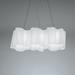 Artemide Logico Mini Triple Linear Suspension Extended Length Glass in White | Standard | Wayfair USC-0697028A
