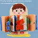 Montessori Busy Board Wooden Toys Toddlers Activity Board Learning To Dress Basic Life Skill Toy