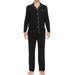 Symmar Dream Collection Micro Modal Jerey Above Knee Bathrobe w/ Pocket | Wayfair MIC4003-BK - S