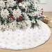 ToccoLeggero Christmas Faux Fur Tree Skirt in Yellow | 6.69 W in | Wayfair WFY - AM - B07YX-RCDS6