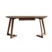 Orren Ellis 70.87" Brown Novelty Solid Wood Desk,1-drawer | 29.53" H x 70.87" W x 29.53" D | Wayfair 75C1076D57EF4C89973D82445B898BE1
