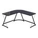 Inbox Zero Gaming Desk Computer L-Shape Corner Studio Table, Glass Top in Black | Wayfair F034338E4ACF46918B16D75CB08F046A