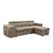 Brown Sectional - Latitude Run® Earnestean 4 - Piece Upholstered Sectional, Microfiber | 33.5 H x 102.75 W x 68.75 D in | Wayfair