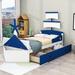 Sunside Sails Jair Youth Beds Bed in Blue | 53 H x 42 W x 92 D in | Wayfair 8C00632FDAA745149E4E620E546CCAFC