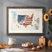 Winston Porter Fourth Of July Collection C Framed On Paper Print in Blue/Red/White | 14 H x 20 W x 1.5 D in | Wayfair