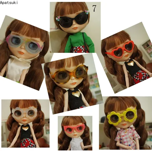 Mini Kunststoff Sonnenbrille für Blythe Puppe Brille Mode für Neo Blythe Puppen Dekoration
