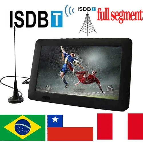 Leads tar D9 9 Zoll tragbarer Fernseher mit ISDB-T decoder hevc 10bit 800*480 isdbt digitaler