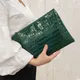 Mode Krokodil Frauen Umschlag Clutch Tasche Damen Abend party große Kupplungen Handtasche Pu Leder