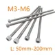 M2 M3 M4 M5 M6 A2-70 Edelstahl Verlängert Lange Allen Hexagon Hex Socket Cap Head Screw Bolt Volle