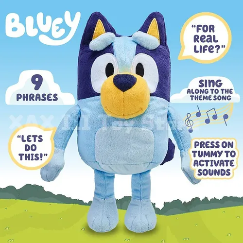 Kawaii anime bluey sprechender Plüsch eine Familie von Bingo Hund Musik Figur Plüschtiere Stofftiere