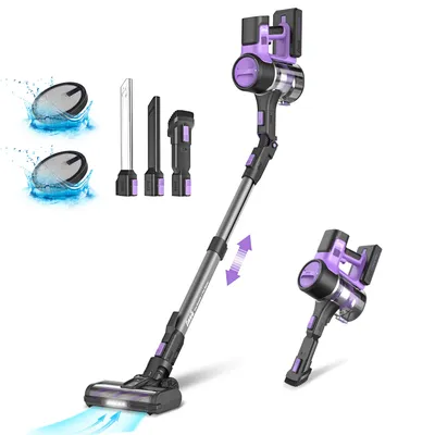 Akku-Staubsauger, 9-in-1-Stabstaubsauger mit 30kPa 350W, maximal 50 Minuten Laufzeit-Staubsauger für Home-S10 Image