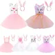 Baby Mädchen Ostern Rosa Bunny Tutu Kleid Für Kinder Weiß Kaninchen Cosplay Kostüme Kleinkind