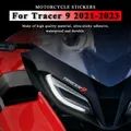 Graues/schwarzes Motorrad Aufkleber PVC Motorrad dekorative Aufkleber für Yamaha Tracer 9 Tracer9