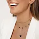 Sommer rosa weiß schwarz Herz Emaille Anhänger Halskette für Frauen Goldfarbe mit 41 5cm Kette