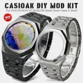 Gen4 luxus metall gehäuse band mod kit für casioak modifikation ga 2100/2110 sport gummiband stahls