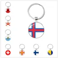 Portachiavi bandiera nazionale maglia gibraltaria San Marino svizzera Jersey finlandia isole Faroe