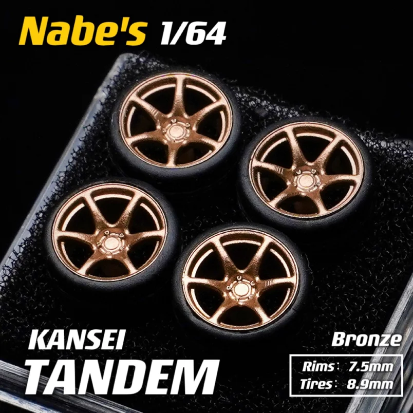 Chika 1/64 Räder Für Diecast Modell Autos Gummi Reifen Modifizierte Teile Luxus Modell Auto für MiniGT JDM Hotwheels Hobby Geschenke Image