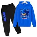 Nuovo cartone animato Pokemon Sonic abbigliamento autunno e inverno abbigliamento per bambini