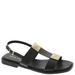 ALL BLACK Pyramid Stud Sandal - Womens Euro 37 US 6.5 Black Sandal Medium