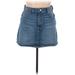 Gap Denim Mini Skirt Mini: Blue Print Bottoms - Women's Size 14