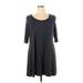 Eileen Fisher Casual Dress - Mini: Gray Solid Dresses - Women's Size X-Large