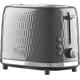 Daewoo Honeycomb SDA2604GE 2-Slice Toaster - Grey, Silver/Grey