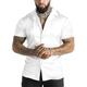 Homme Chemise Chemise en satin Chemise boutonnée Chemise décontractée Chemisette Chemise d'été Noir Blanche Bleu Manche Courte Couleur unie Revers du quotidien Vacances Vêtement Tenue Mode