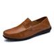 Homme Mocassins et Slip On Crochet Chaussures en cuir Mocassins de confort Grandes Tailles Marche Entreprise Classique Décontractées Extérieur du quotidien Cuir Nappa Cuir Respirable Fait à la main