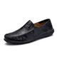 Homme Mocassins et Slip On Crochet Chaussures en cuir Mocassins de confort Grandes Tailles Marche Entreprise Classique Décontractées Extérieur du quotidien Cuir Nappa Cuir Respirable Fait à la main