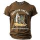 un autre beau jour cool crânes quotidien designer rétro vintage hommes impression 3d t-shirt tee tee top sports plein air vacances sortir t-shirt noir bleu marine marron manches courtes col rond